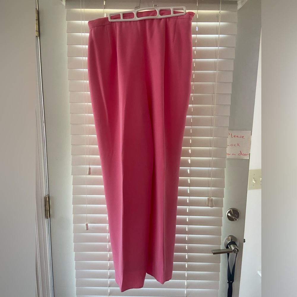 EUC. Worn once. High waist 100% silk lined slacks
